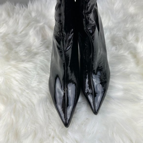 Jeffrey Black Patent Leather Guillo Pointed Toe Boot in Black - Picture 2 of 5